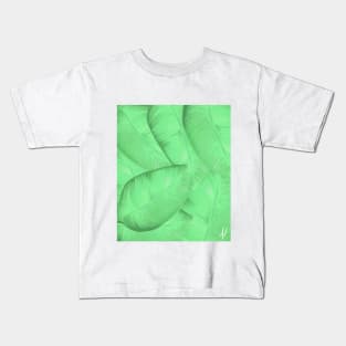 Oil Painting Leaves Kids T-Shirt